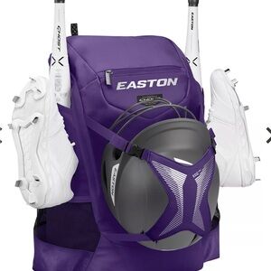 Easton Purple Baseball/Softball Gear Backpack with Helmet Straps